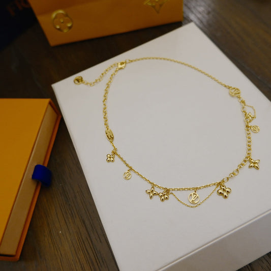 [Psychic Jewelrys]BLOOMING SUPPLE NECKLACE BRASS