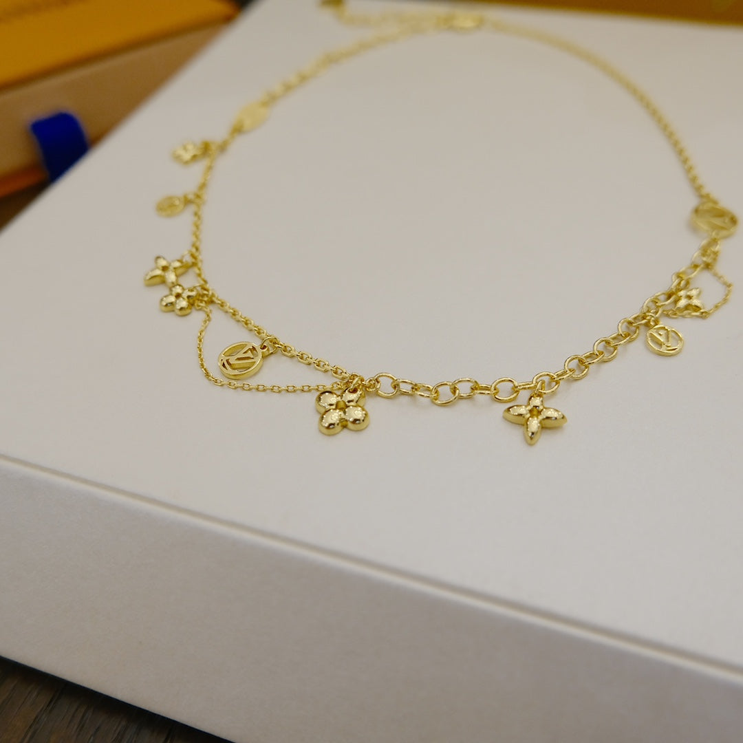 [Psychic Jewelrys]BLOOMING SUPPLE NECKLACE BRASS