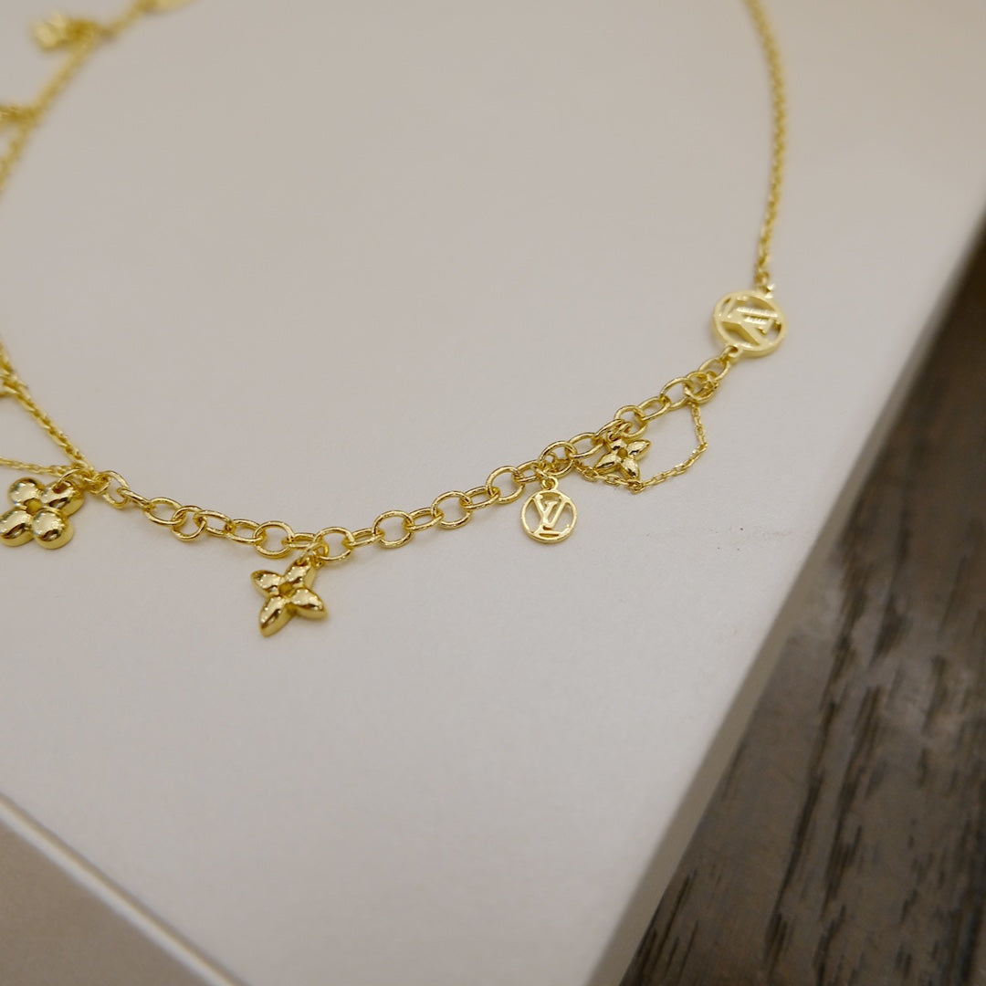 [Psychic Jewelrys]BLOOMING SUPPLE NECKLACE BRASS