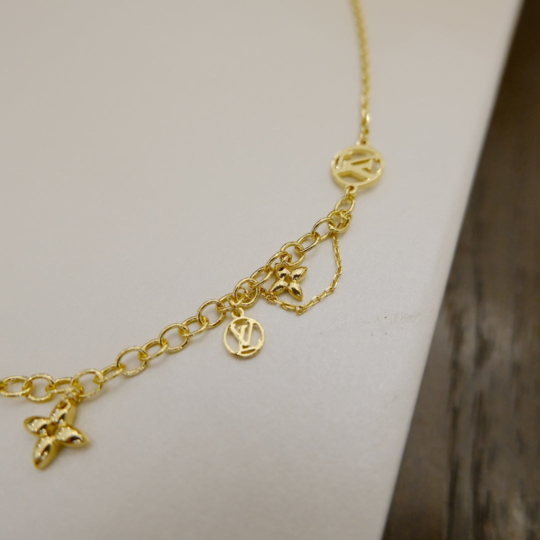 [Psychic Jewelrys]BLOOMING SUPPLE NECKLACE BRASS
