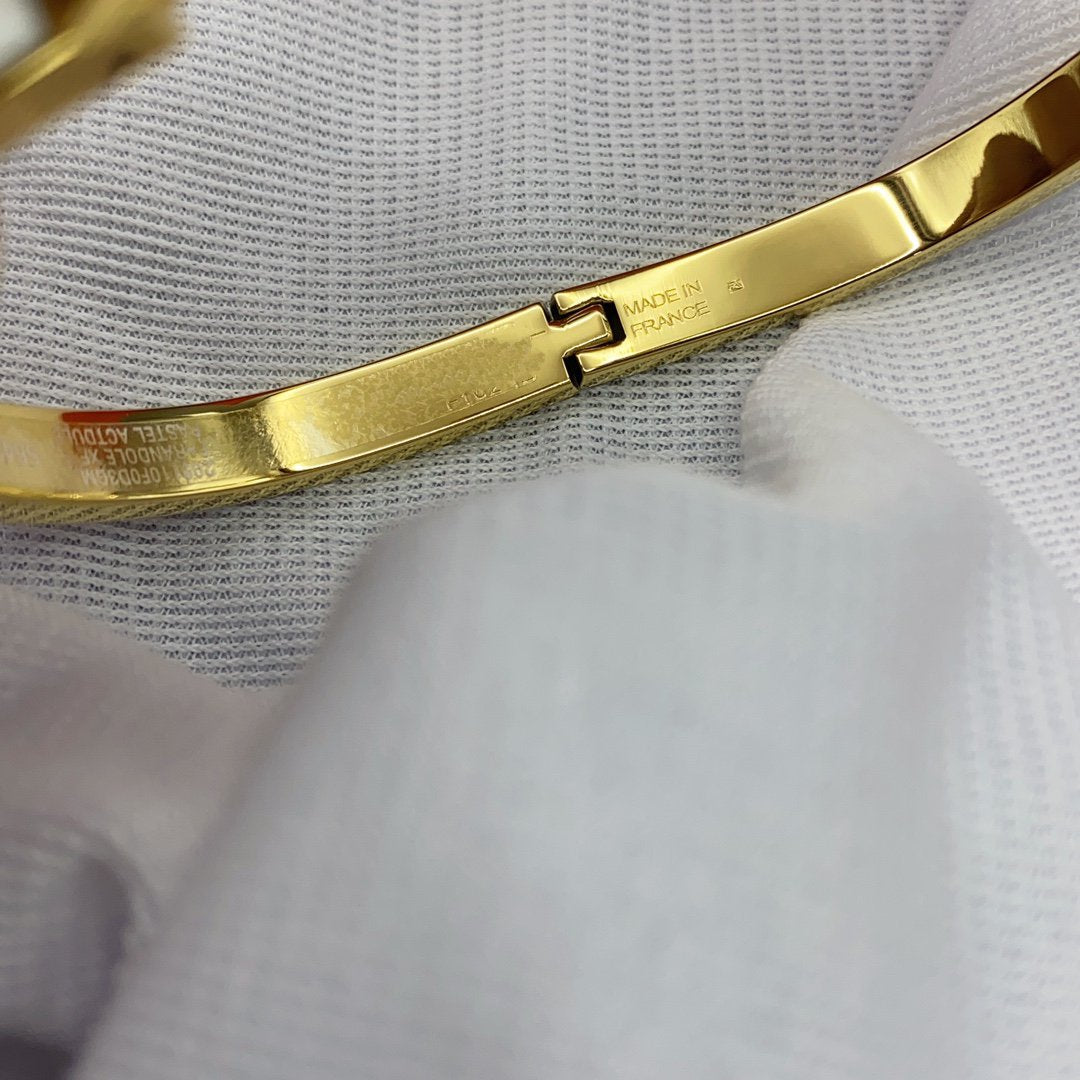 [Psychic Jewelrys]CLASSIC HM CLIC WHITE 8MM ENAMEL BRACELET