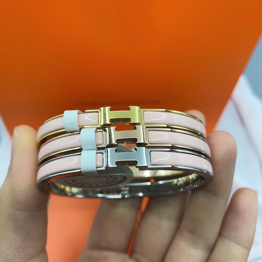 [Psychic Jewelrys]CLASSIC HM CLIC  PINK 8MM ENAMEL BRACELET