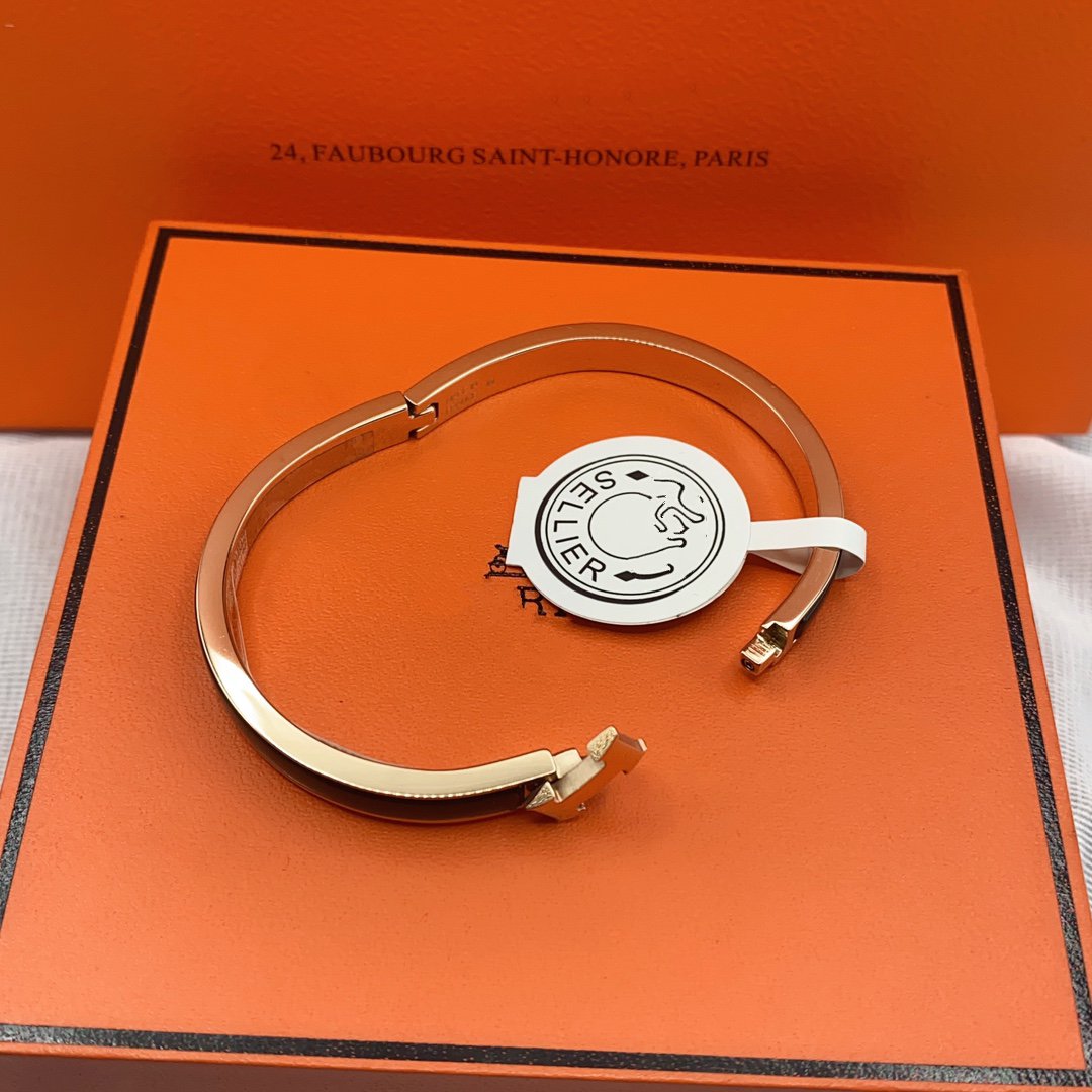 [Psychic Jewelrys]CLASSIC HM CLIC BLACK 8MM ENAMEL BRACELET