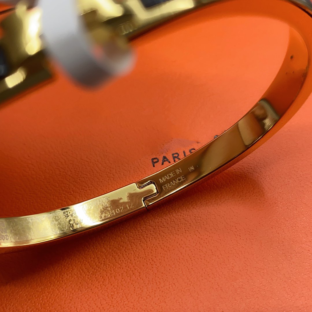 [Psychic Jewelrys]CLASSIC HM CLIC BLACK 8MM ENAMEL BRACELET