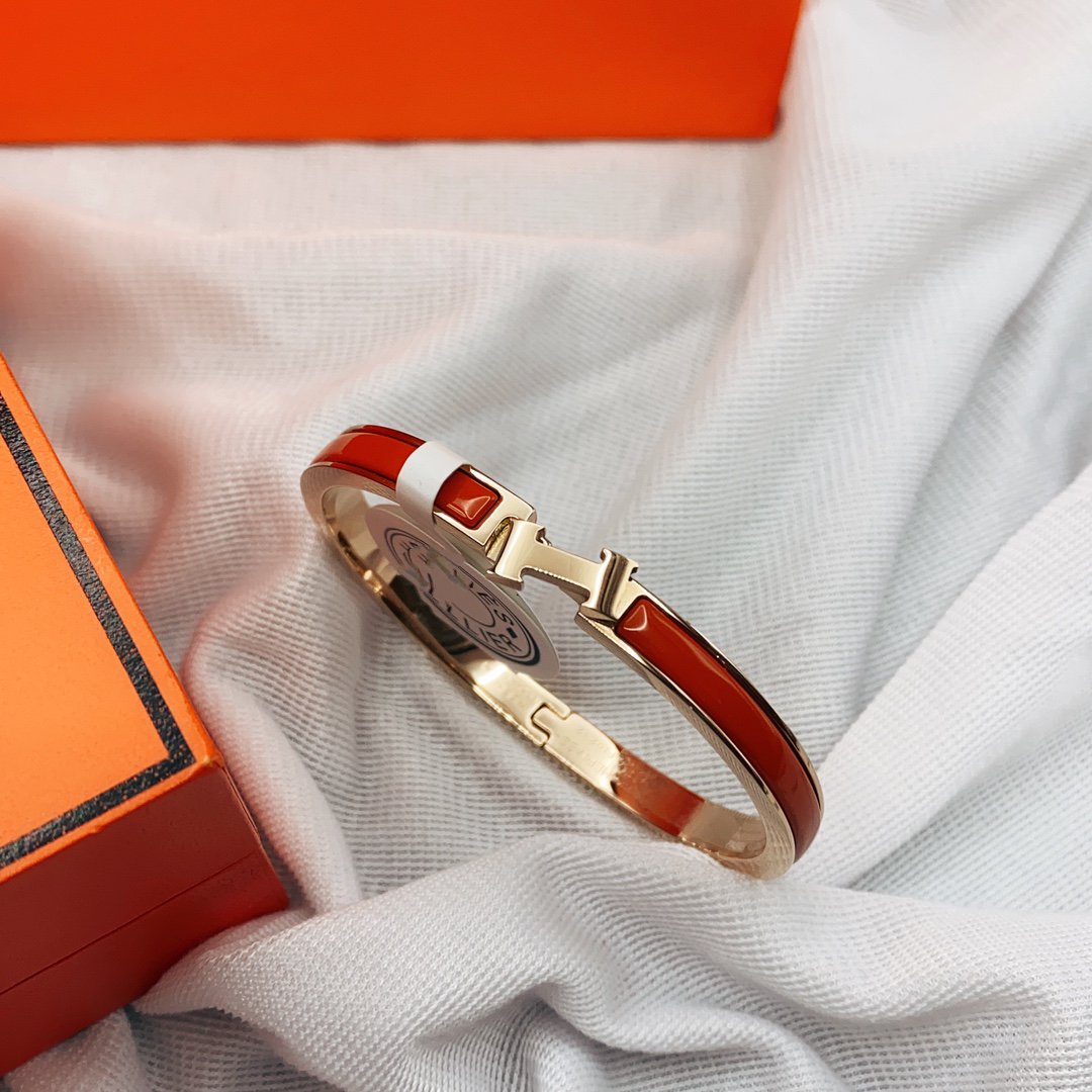 [Psychic Jewelrys]CLASSIC HM CLIC RED 8MM ENAMEL BRACELET