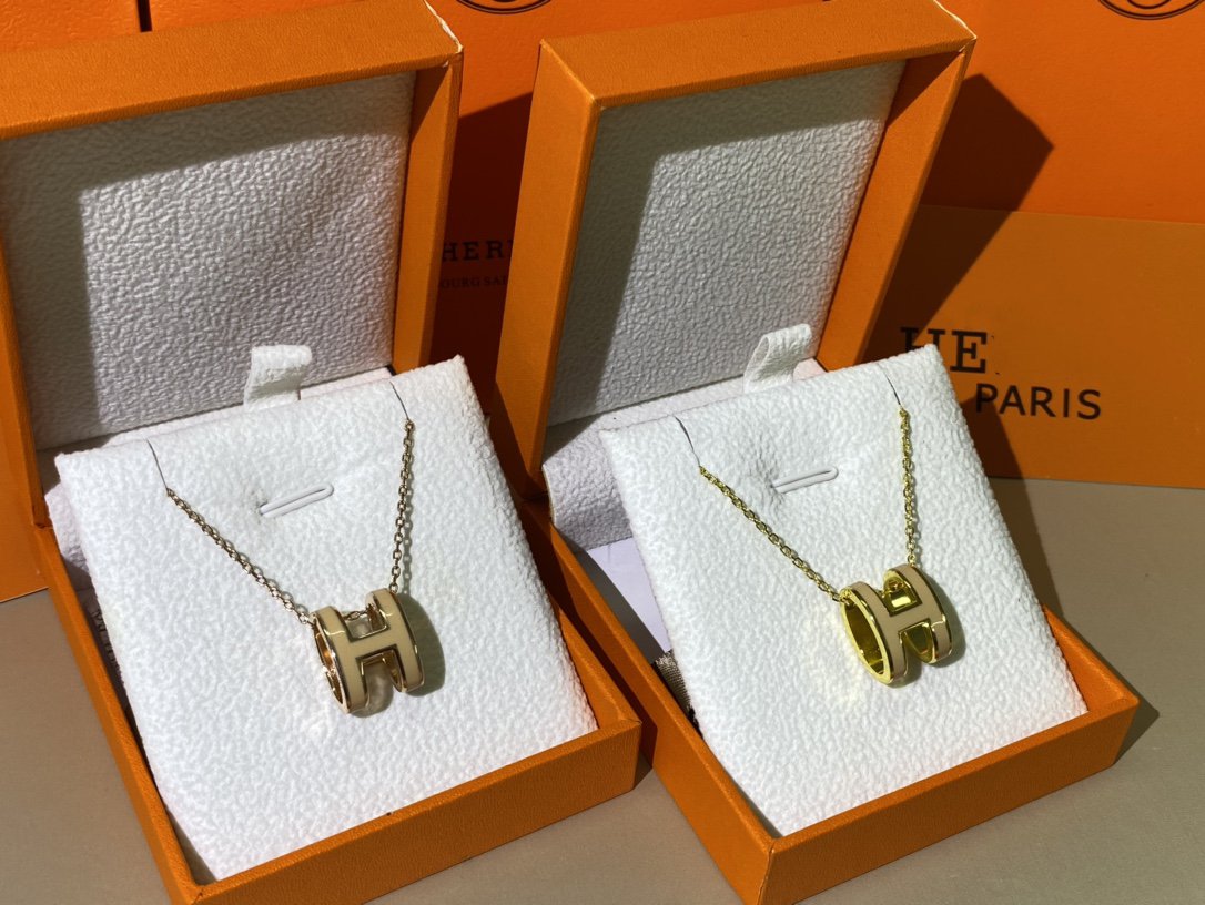 [Psychic Jewelrys]HM CLIC YELLOW ENAMEL GOLD NECKLACE