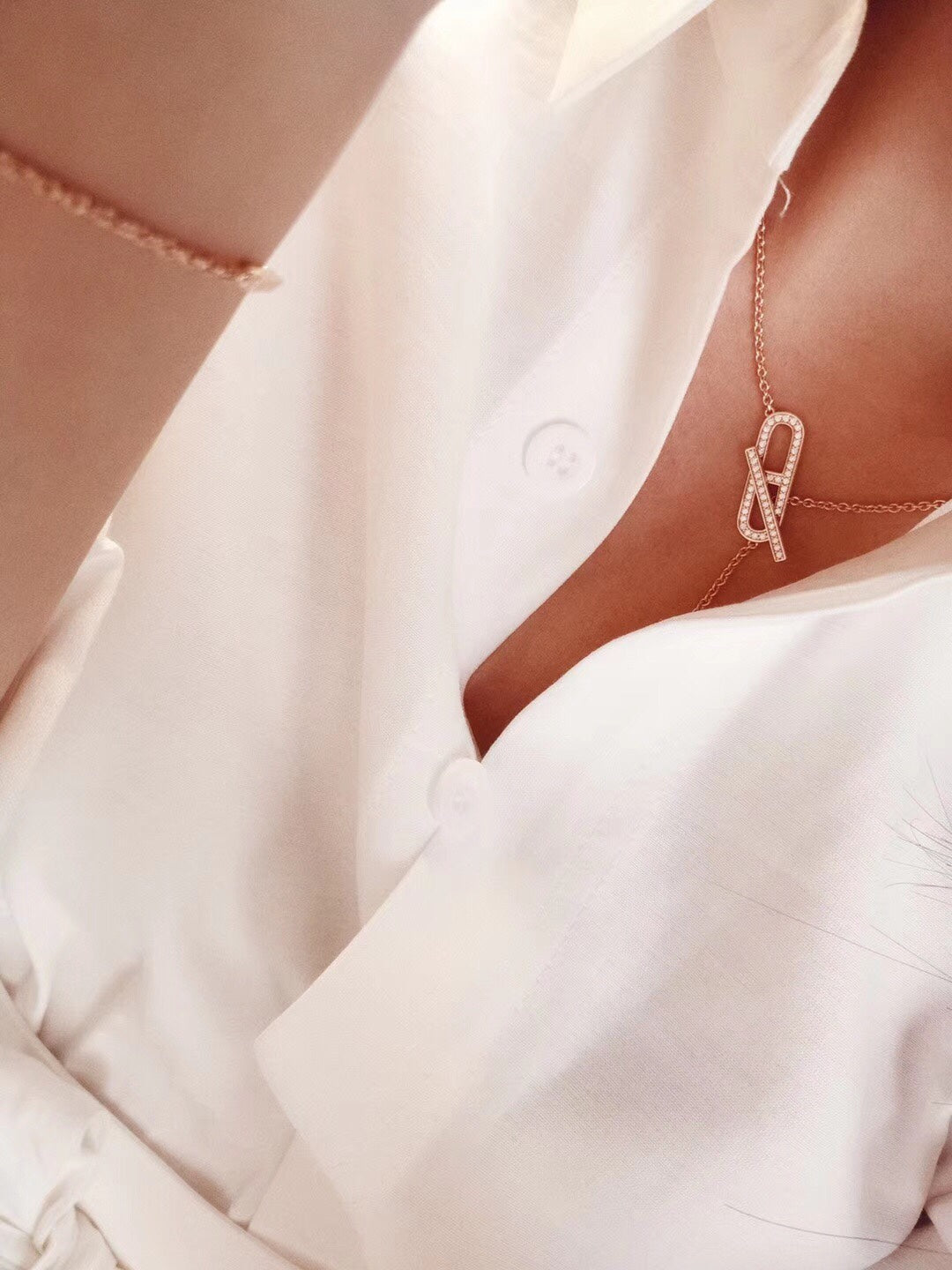 [Psychic Jewelrys]HM FIRE PIG NOSE NECKLACE TRENDY STREET
