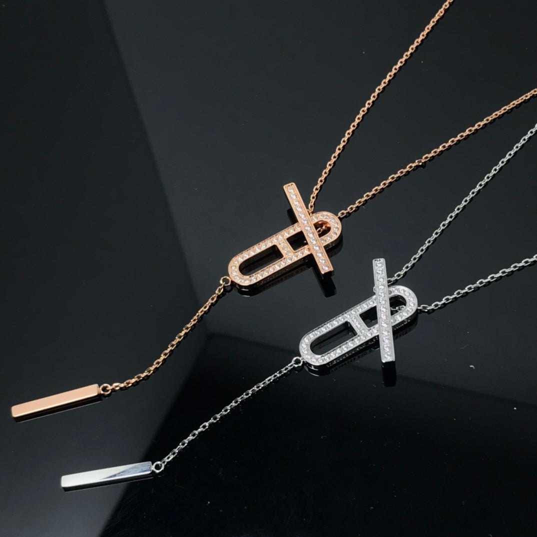 [Psychic Jewelrys]HM NECKLACE PLATINUM ROSE GOLD DIAMOND