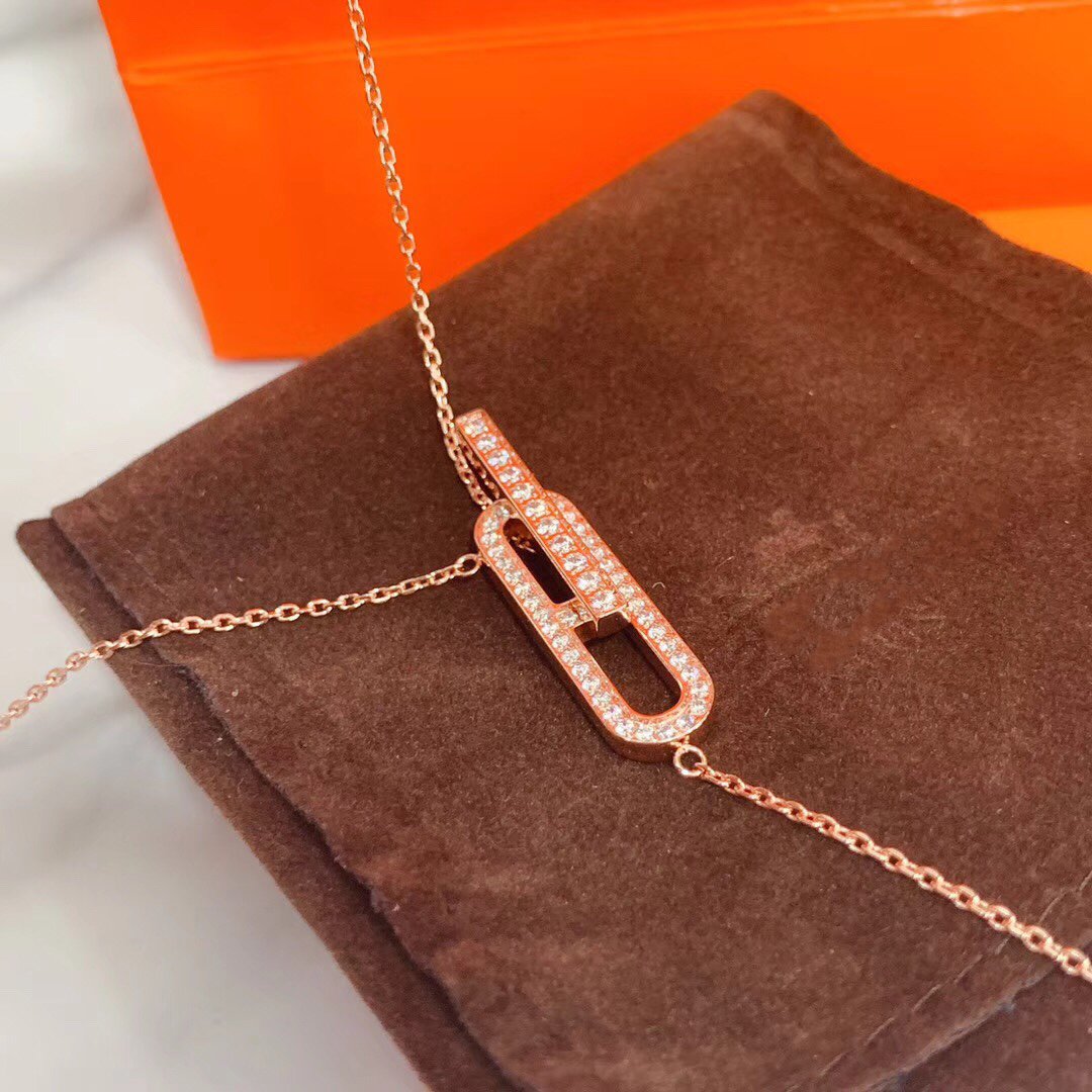 [Psychic Jewelrys]HM NECKLACE PLATINUM ROSE GOLD DIAMOND