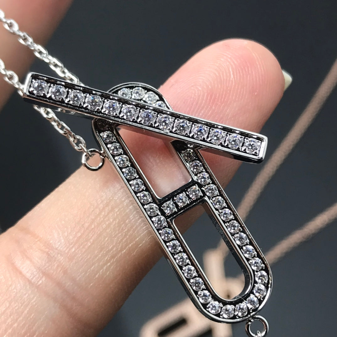 [Psychic Jewelrys]HM NECKLACE PLATINUM ROSE GOLD DIAMOND
