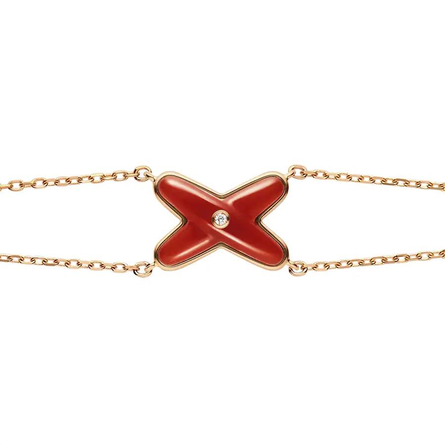 [Psychic Jewelrys]JEUX BRACELET CARNELIAN PINK GOLD 1 DIAMOND