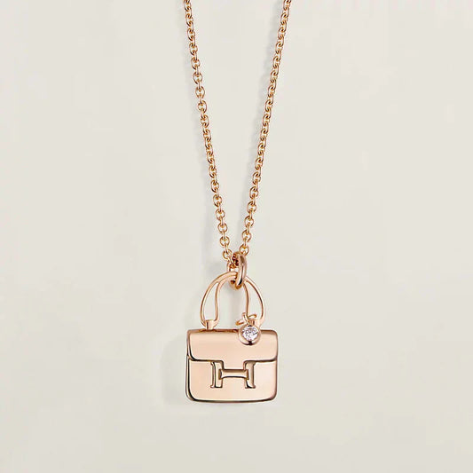 [Psychic Jewelrys]AMULETTE PEDANT ROSE GOLD NECKLACE