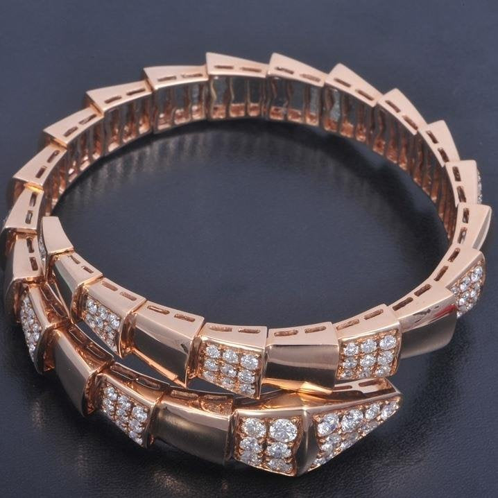 [Psychic Jewelrys]SERPENTI BRACELET PINK GOLD DIAMOND