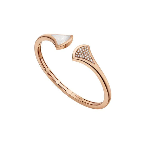 [Psychic Jewelrys]DREAM BRACELET OPEN PINK GOLD MOP DIAMOND
