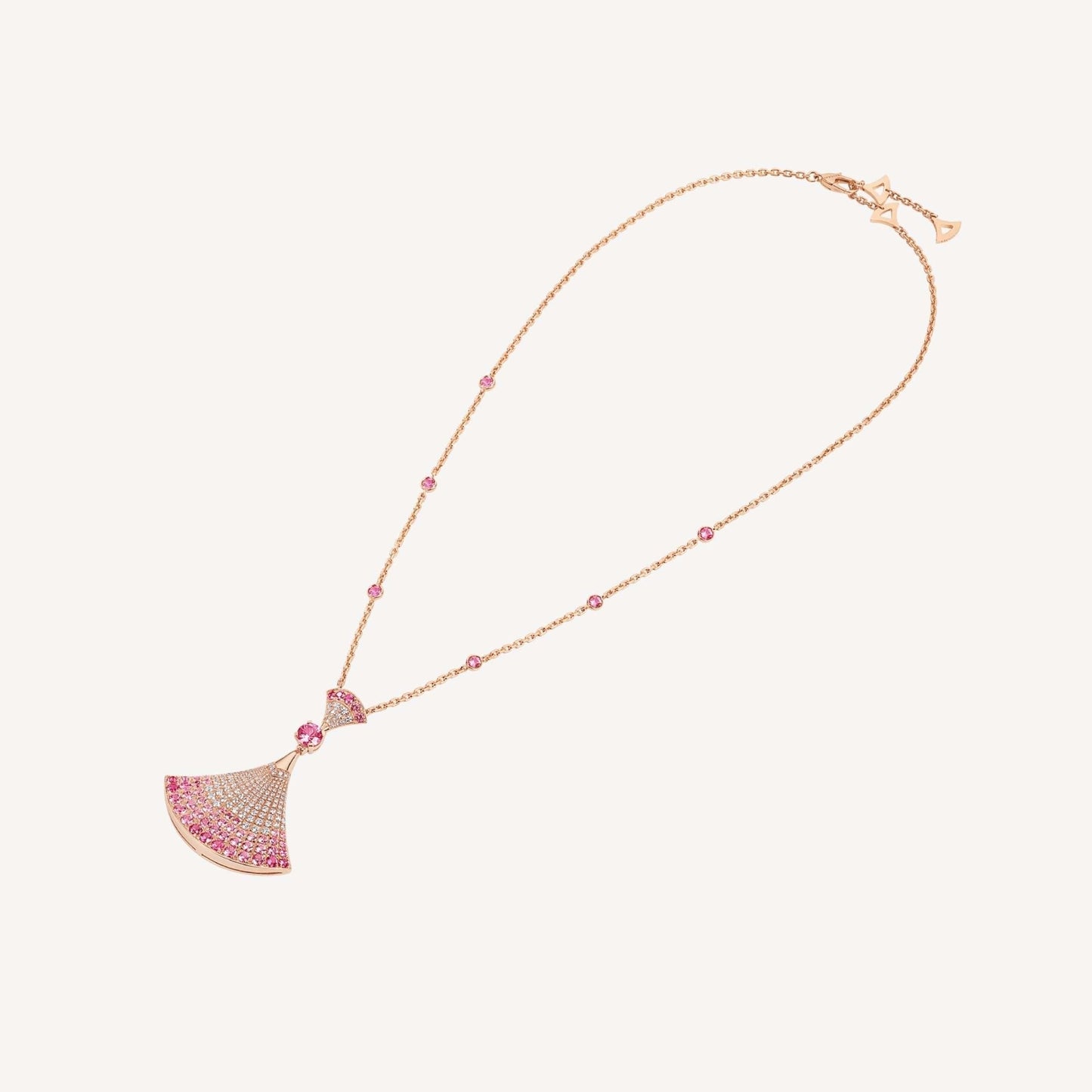 [Psychic Jewelrys]DREAM NECKLACK DIAMOND PINK GOLD