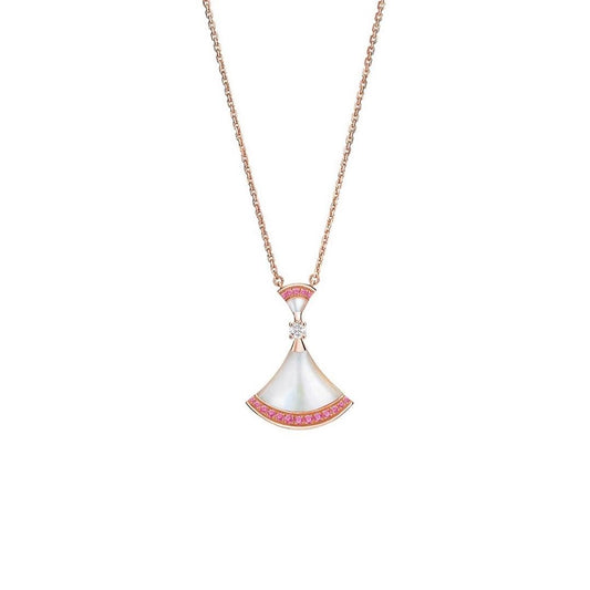 [Psychic Jewelrys]DREAM NECKLACE MOP PINK DIAMOND