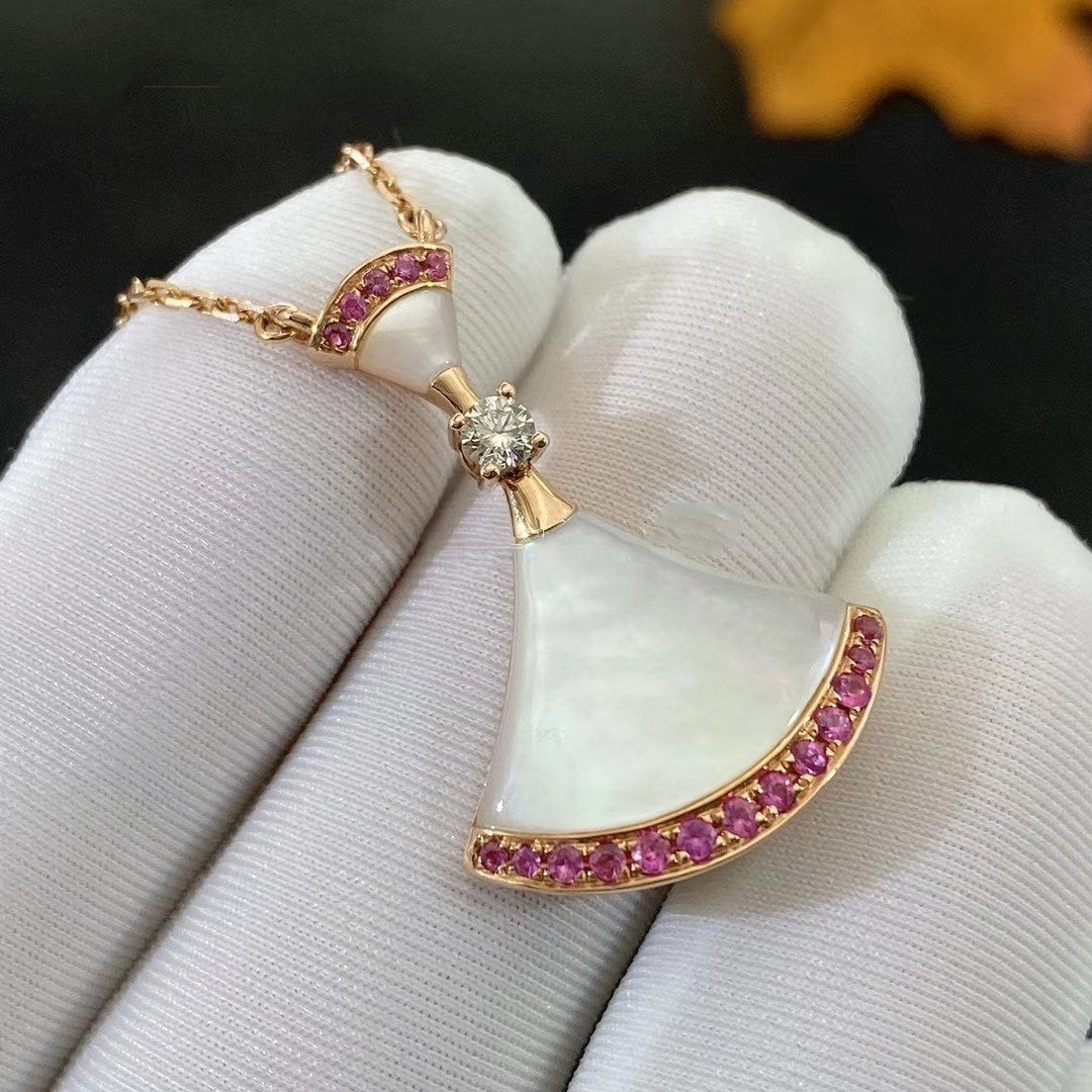 [Psychic Jewelrys]DREAM NECKLACE MOP PINK DIAMOND