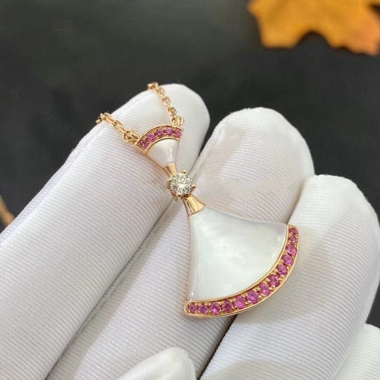 [Psychic Jewelrys]DREAM NECKLACE MOP PINK DIAMOND