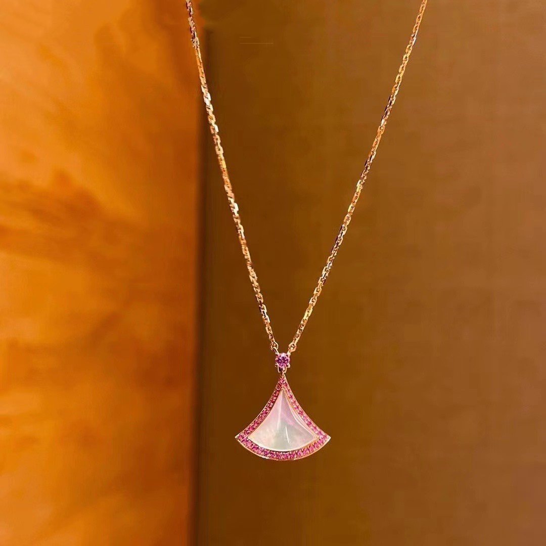 [Psychic Jewelrys]DREAM NECKLACE MOP DIAMOND PINK