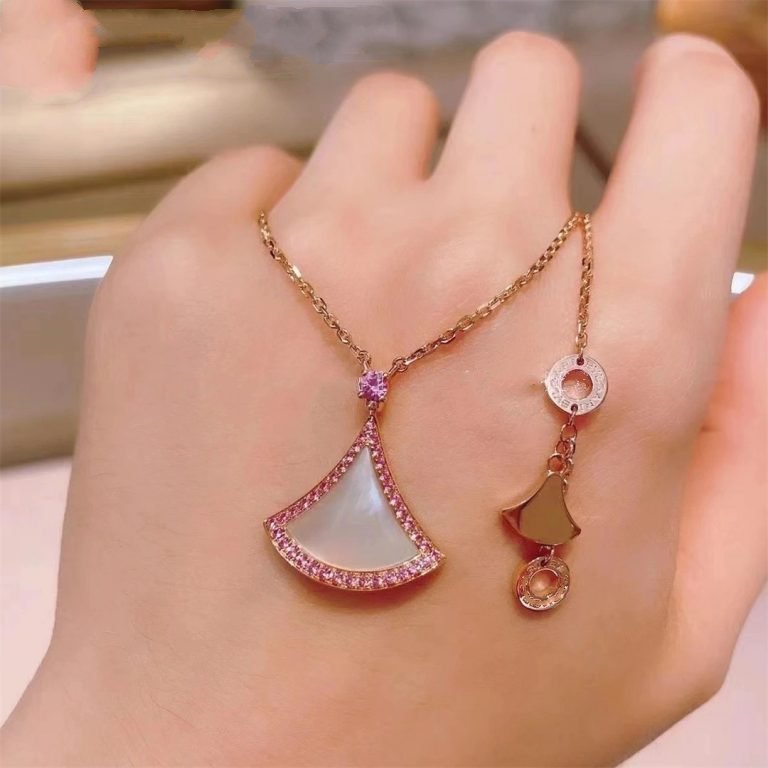 [Psychic Jewelrys]DREAM NECKLACE MOP DIAMOND PINK