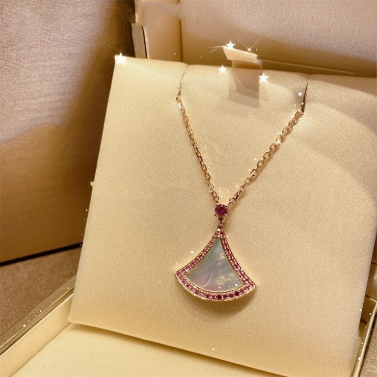 [Psychic Jewelrys]DREAM NECKLACE MOP DIAMOND PINK