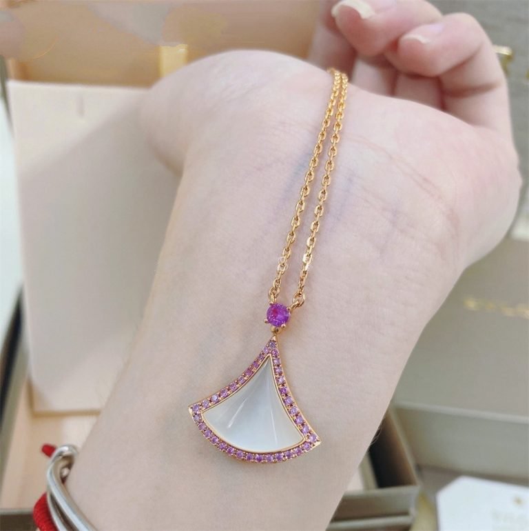 [Psychic Jewelrys]DREAM NECKLACE MOP DIAMOND PINK