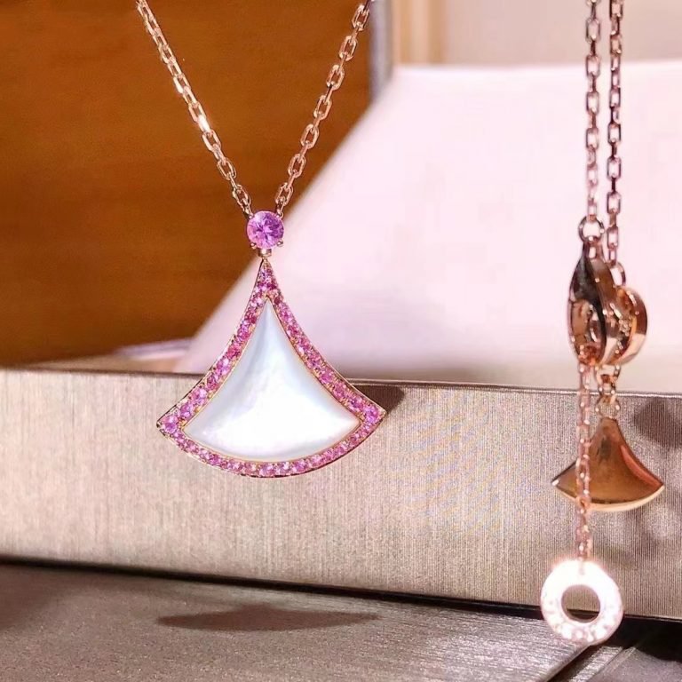 [Psychic Jewelrys]DREAM NECKLACE MOP DIAMOND PINK