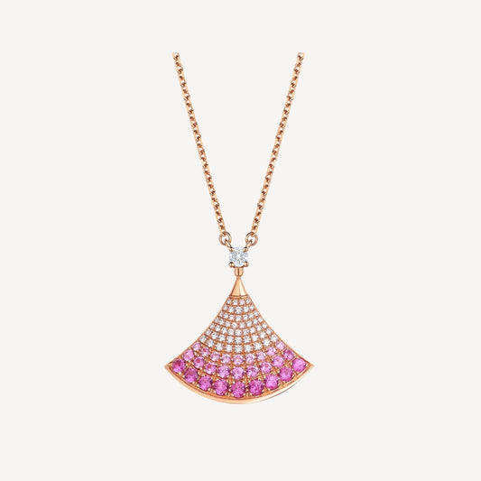 [Psychic Jewelrys]DREAM NECKLACE PINK GOLD PINK DIAMOND