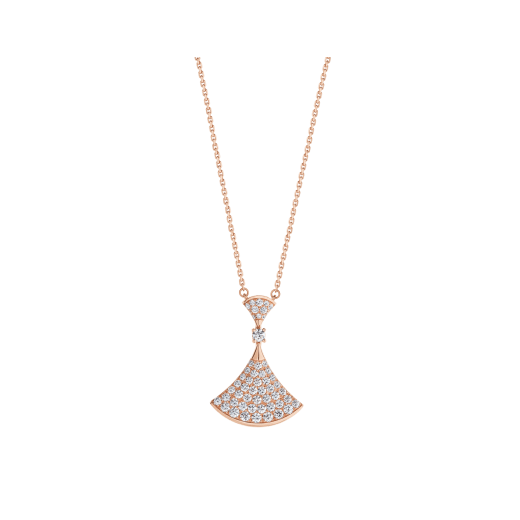 [Psychic Jewelrys]DREAM NECKLACE PINK GOLD FULL DIAMOND