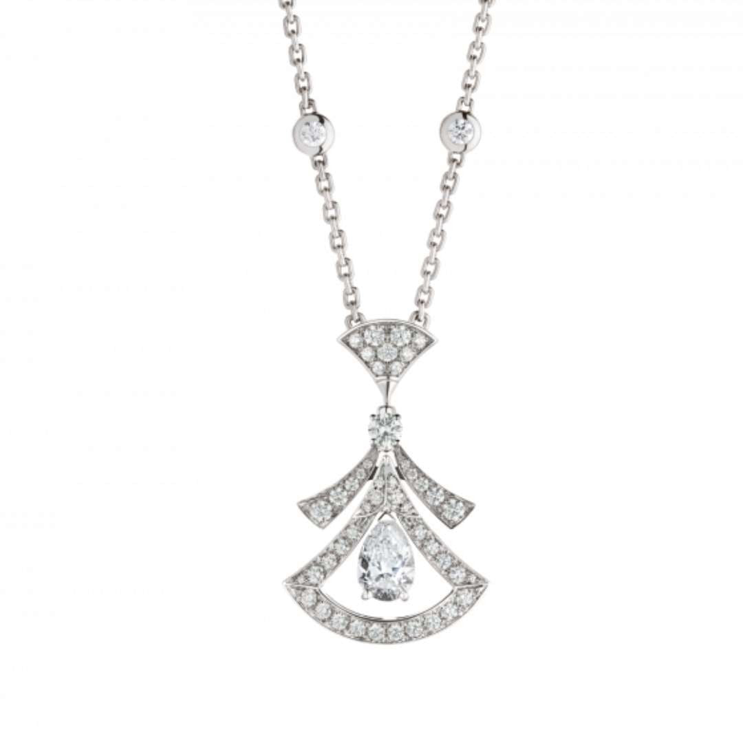 [Psychic Jewelrys]DREAM NECKLACE WHITE DIAMOND SILVER