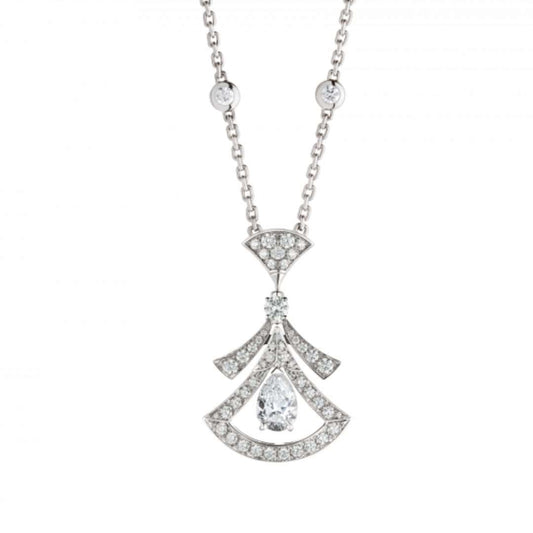 [Psychic Jewelrys]DREAM NECKLACE WHITE DIAMOND SILVER