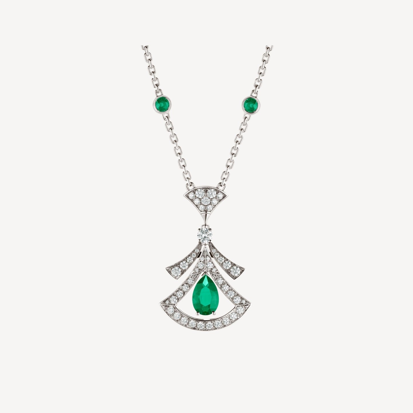 [Psychic Jewelrys]DREAM NECKLACE MALACHITE DIAMOND SILVER