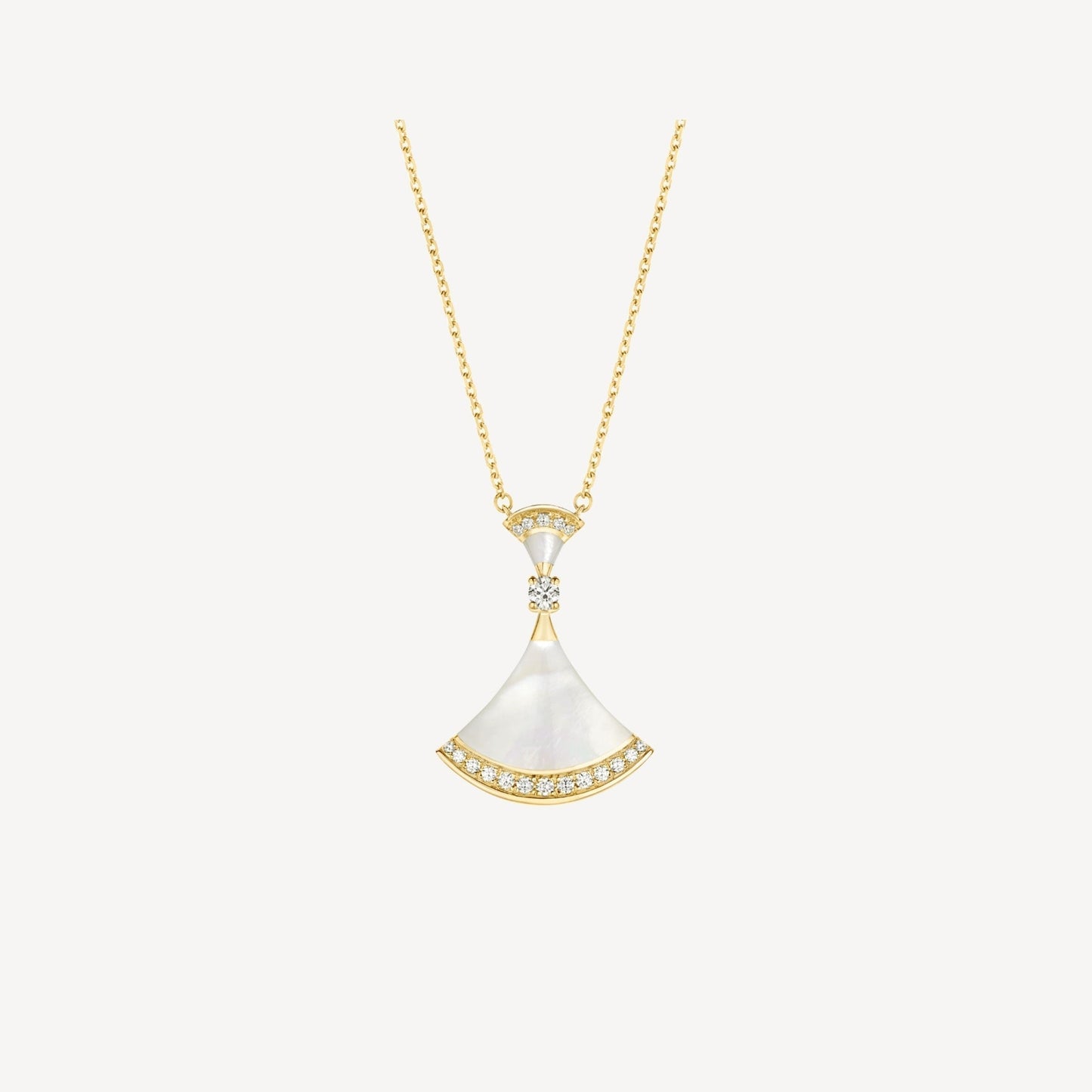 [Psychic Jewelrys]DREAM NECKLACE MOP GOLD DIAMOND