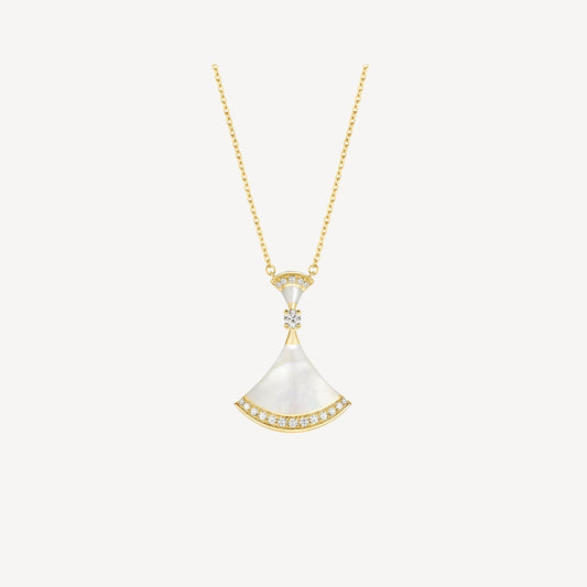 [Psychic Jewelrys]DREAM NECKLACE MOP GOLD DIAMOND