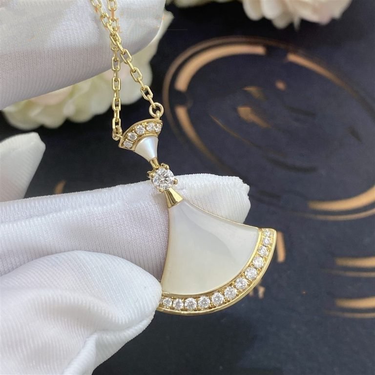[Psychic Jewelrys]DREAM NECKLACE MOP GOLD DIAMOND