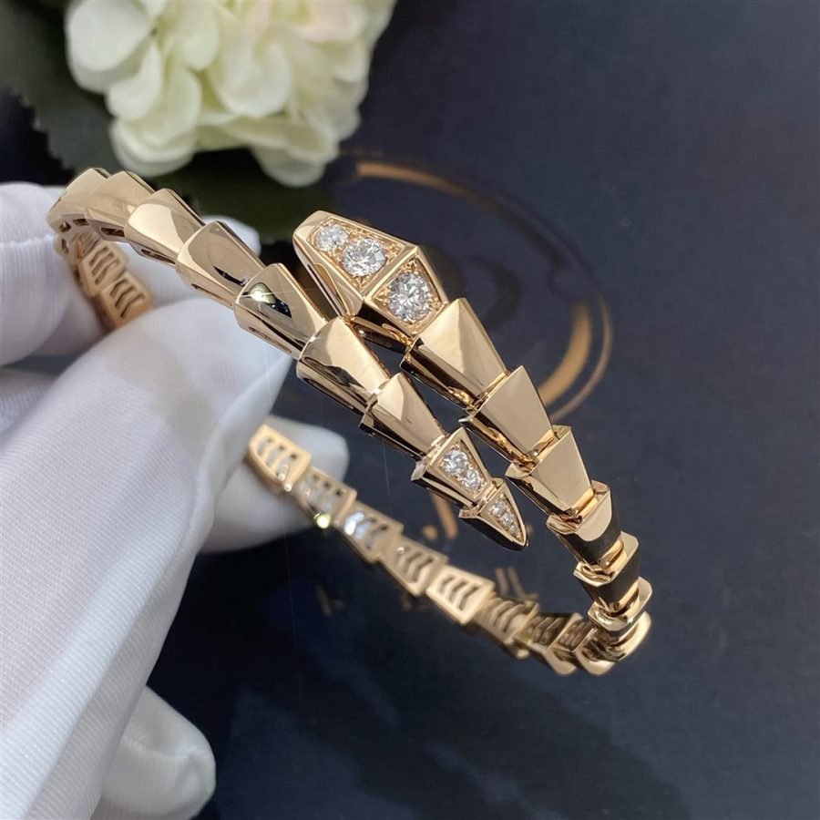 [Psychic Jewelrys]SERPENTI BRACELET DIAMONDS PINK GOLD