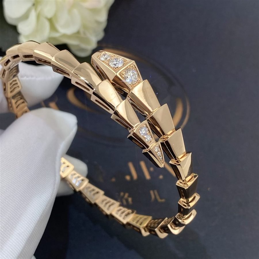 [Psychic Jewelrys]SERPENTI BRACELET DIAMONDS PINK GOLD