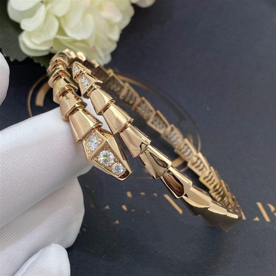 [Psychic Jewelrys]SERPENTI BRACELET DIAMONDS PINK GOLD