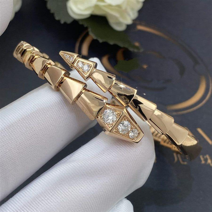 [Psychic Jewelrys]SERPENTI BRACELET DIAMONDS PINK GOLD