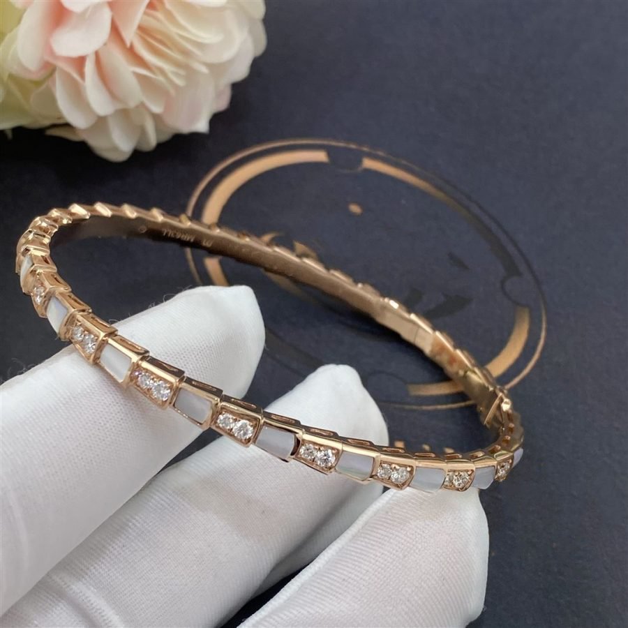[Psychic Jewelrys]SERPENTI BRACELET PINK GOLD MOP DIAMOND