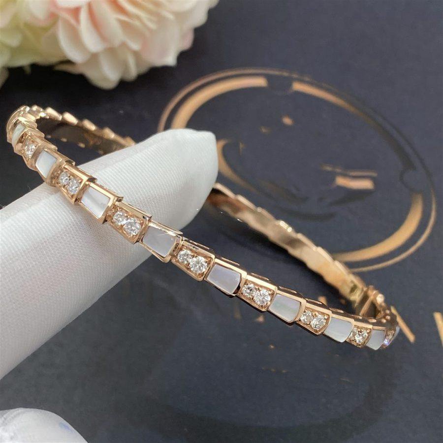[Psychic Jewelrys]SERPENTI BRACELET PINK GOLD MOP DIAMOND