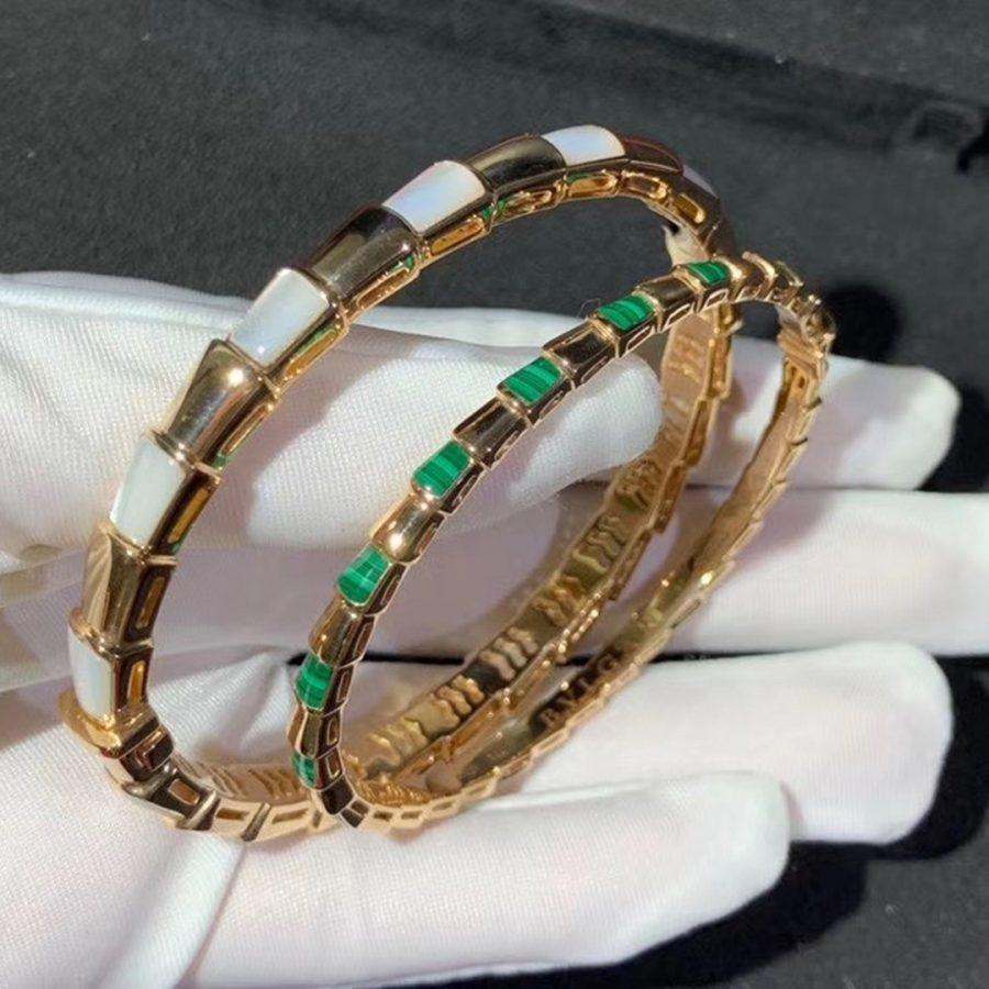 [Psychic Jewelrys]SERPENTI BRACELET PINK GOLD MOP