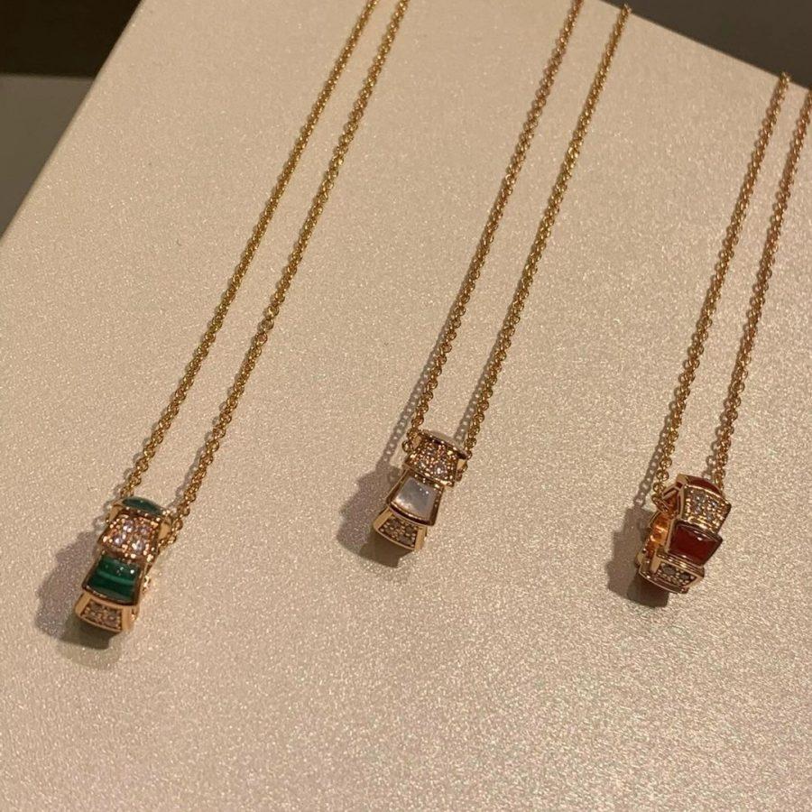 [Psychic Jewelrys]SERPENTI PEDANT DIAMOND NECKLACE