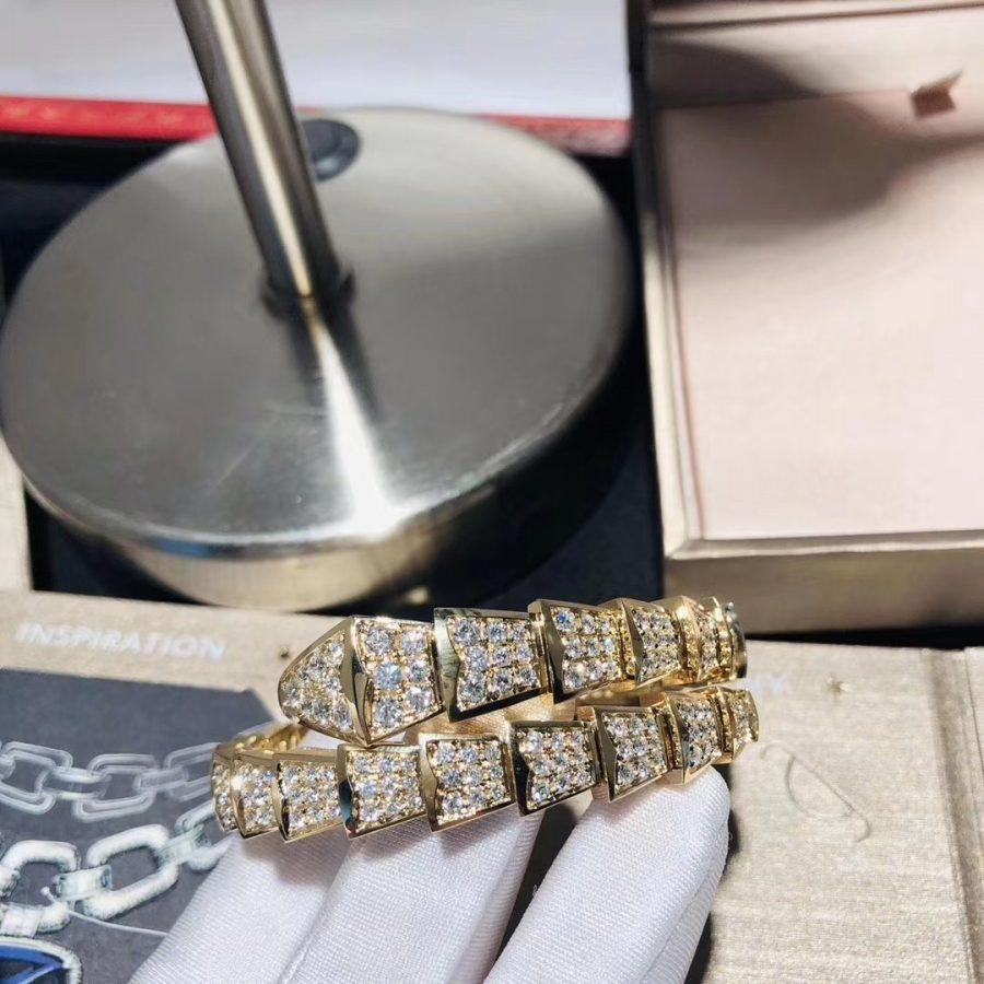 [Psychic Jewelrys]SERPENTI BRACELET 8MM GOLD DIAMOND