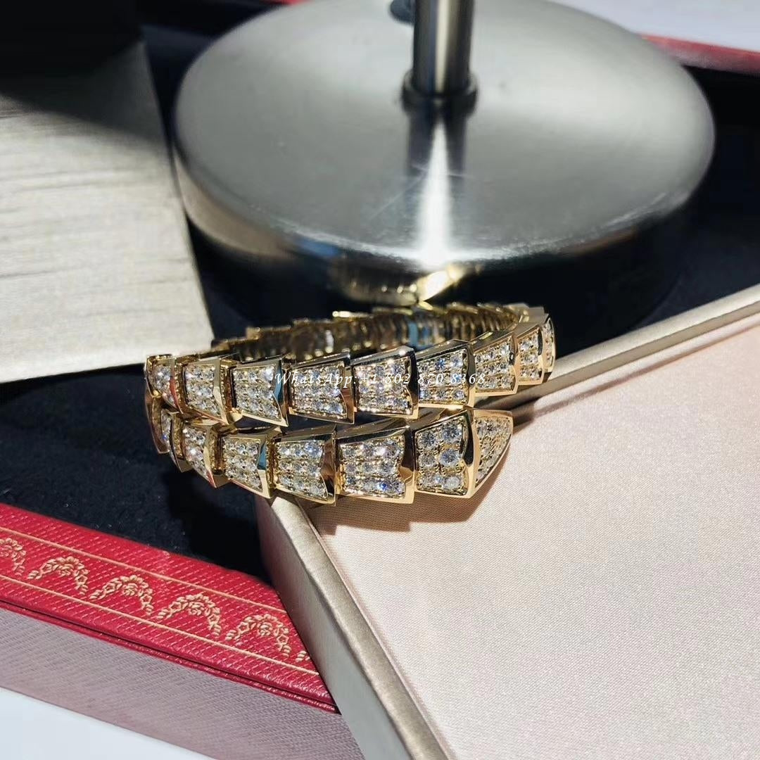 [Psychic Jewelrys]SERPENTI BRACELET 8MM GOLD DIAMOND