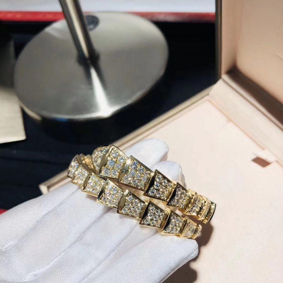 [Psychic Jewelrys]SERPENTI BRACELET 8MM GOLD DIAMOND