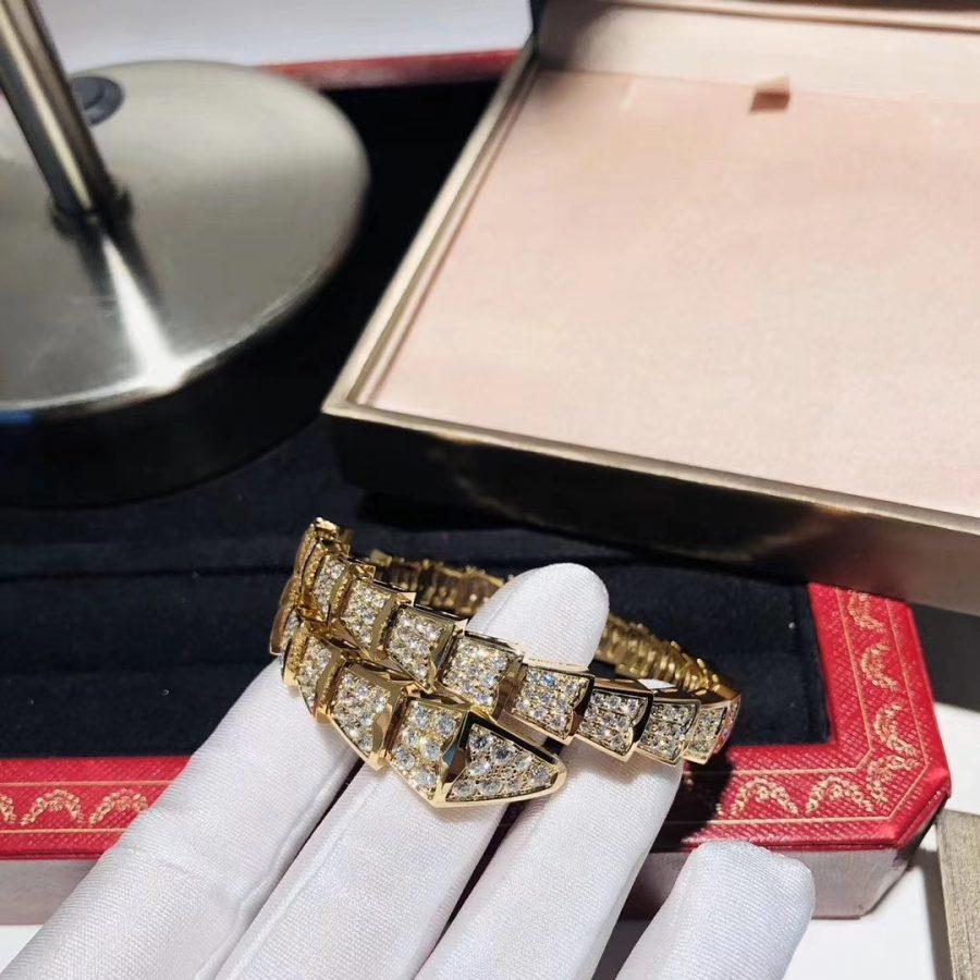 [Psychic Jewelrys]SERPENTI BRACELET 8MM GOLD DIAMOND