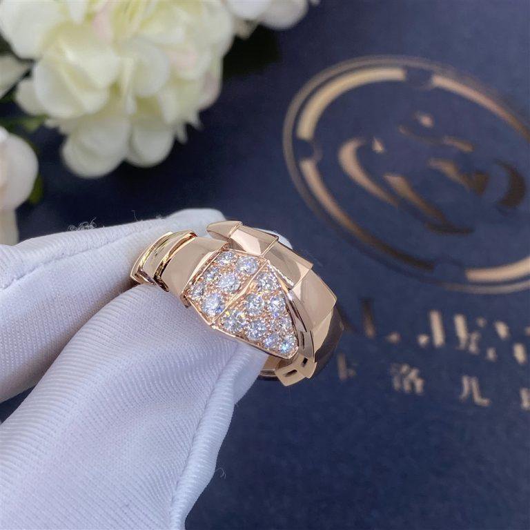 [Psychic Jewelrys]SERPENTI RING PINK GOLD DIAMOND