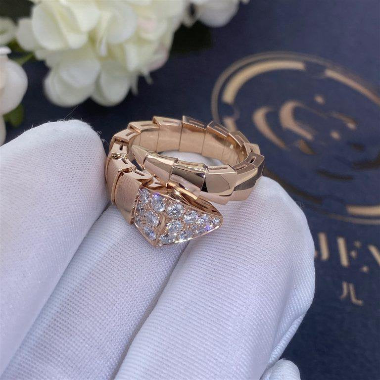 [Psychic Jewelrys]SERPENTI RING PINK GOLD DIAMOND