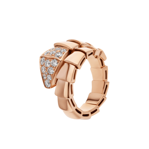 [Psychic Jewelrys]SERPENTI RING PINK GOLD DIAMOND